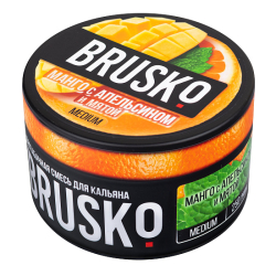 Смесь BRUSKO МАНГО С АПЕЛЬСИНОМ И МЯТОЙ (MEDIUM) 250 гр