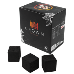 Кокосовый уголь Crown 25мм - 18 шт.