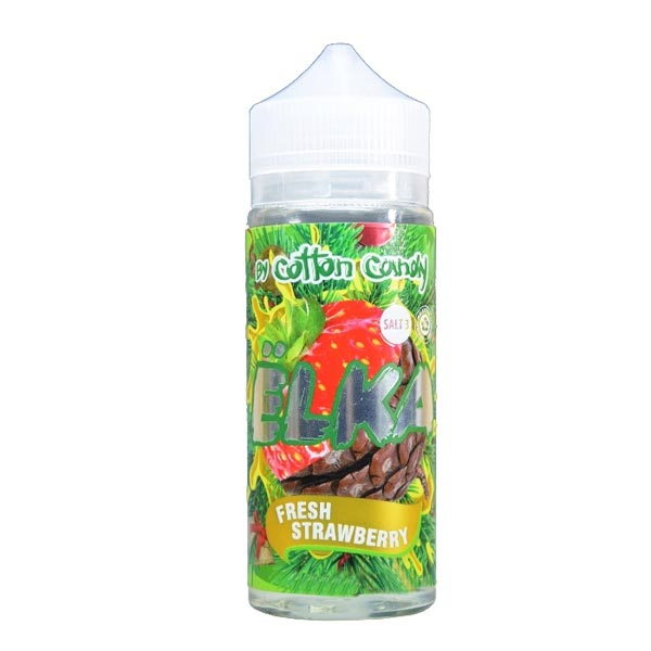 Жидкость Cotton Candy ЁLKA FRESH STRAWBERRY (Хвоя С Мятой И Клубникой) (120 мл, 0 мг/мл) в Норильске