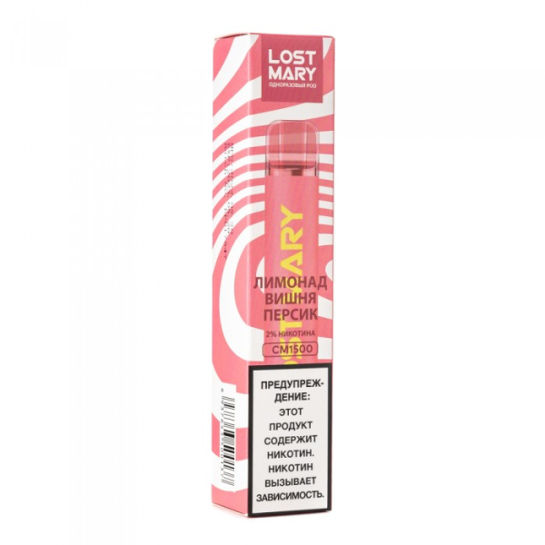 Lost Mary Cherry Peach Lemonade Лимонад вишня персик, 1500 тяг в Норильске