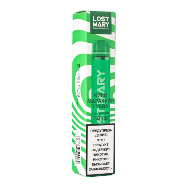 Lost Mary Kiwi Passion Fruit Guava Киви Маракуйя Гуава, 1500 тяг в Норильске