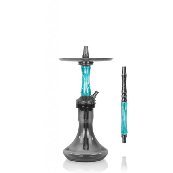 Кальян Ocean Hookah Kaif Small 2 (черный,бирюзовый, 53 см) в Норильске