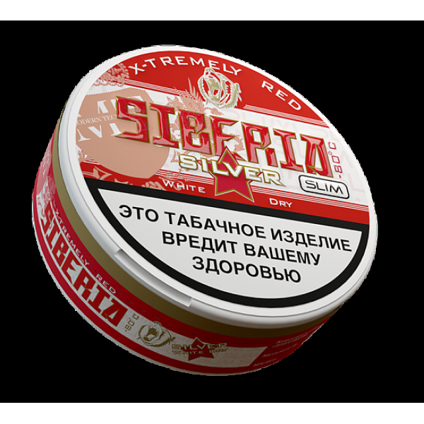 Жевательный табак Siberia Silver  Slim White Dry 13 грамм в Норильске
