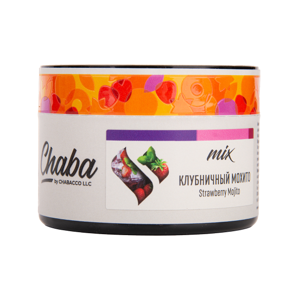 Бестабачная смесь Chaba Mix Strawberry Mojito Nicotine Free 50 грамм в Норильске