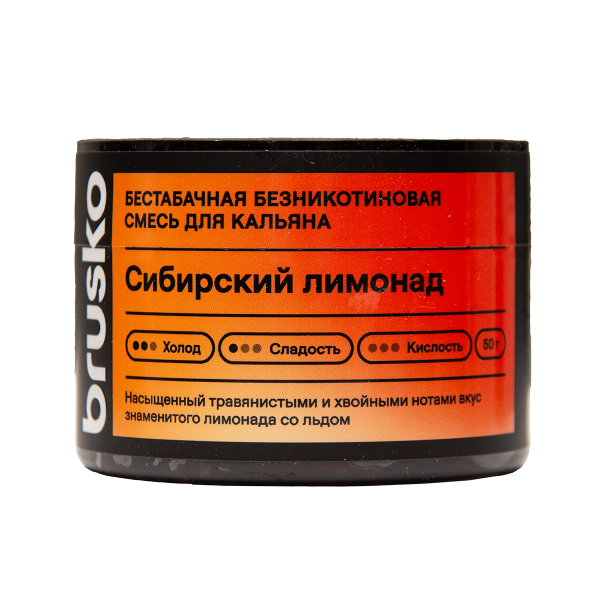 Бестабачная смесь Brusko Сибирский Лимонад 50 грамм в Норильске