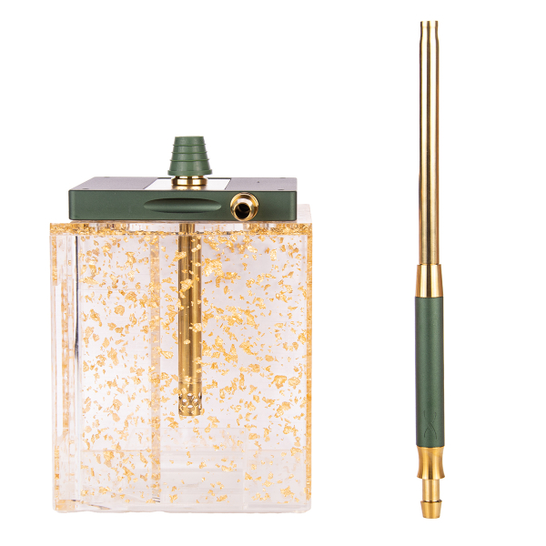 Кальян Hoob Atom Британский Гоночный Зелёный X Золото | Hoob Cube Gold в Норильске