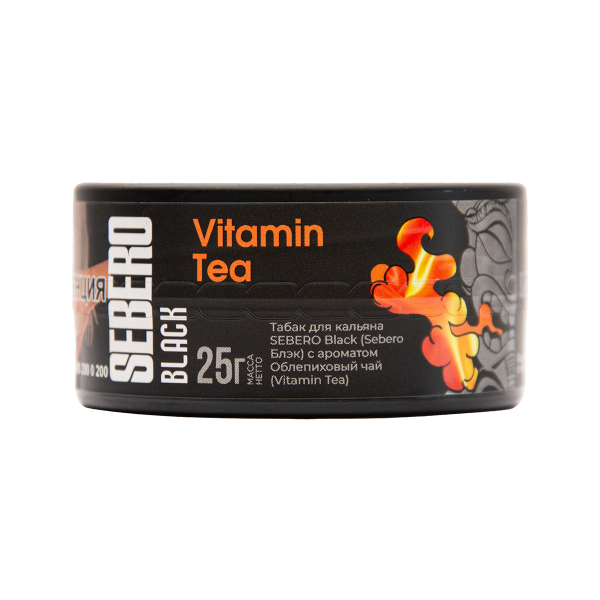 Табак Sebero Black Black Vitamin Tea 25 грамм в Норильске