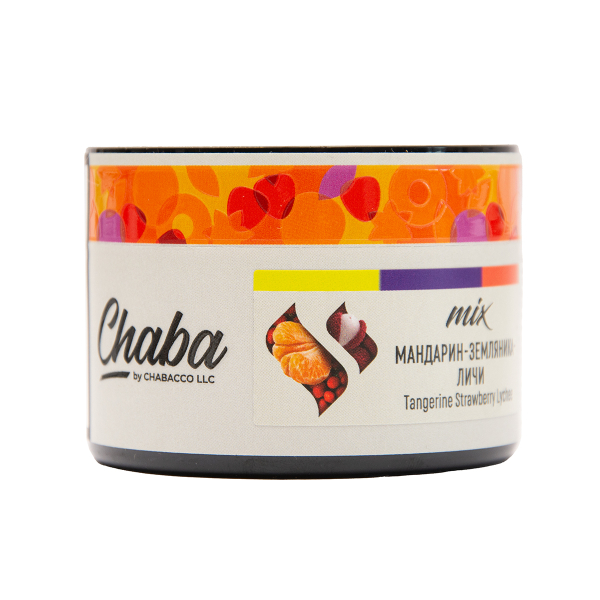Безникотиновая смесь Chaba Mix Tangerine Strawberry Lychee Nicotine Free 40 грамм в Норильске