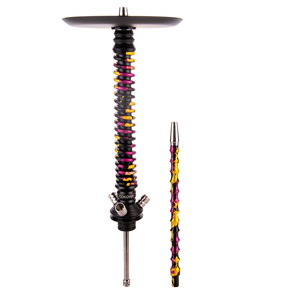 Кальян Mamay Customs Coilover Большой   Чёрный Пурпурный/золотой Камуфляж в Норильске