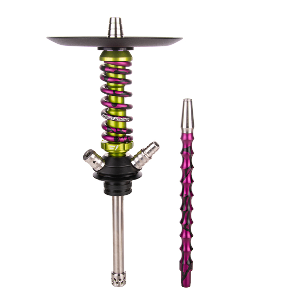 Кальян Mamay Customs Coilover Micro   Салатовый Сплеш Пурпурный в Норильске