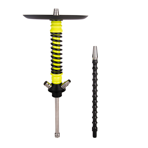 Кальян Mamay Customs Coilover Mini  Жёлтый Флюр Чёрный в Норильске
