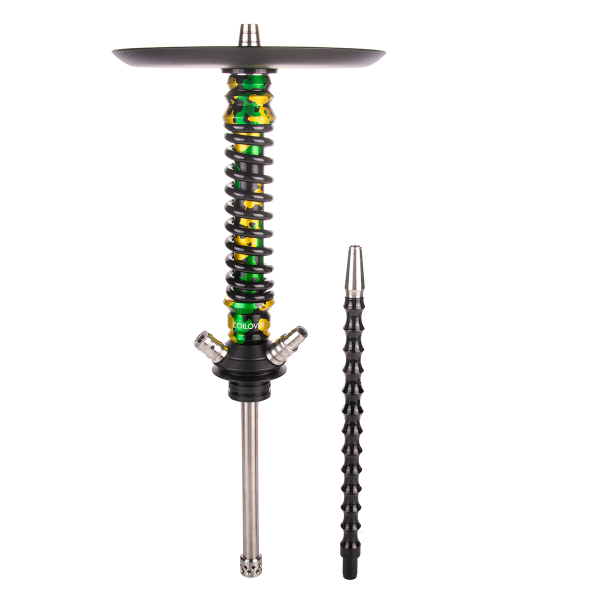 Кальян Mamay Customs Coilover Mini   Зелёный/золотой Камуфляж Черный в Норильске