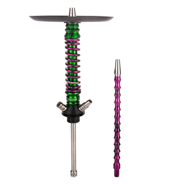Кальян Mamay Customs Coilover Mini   Зелёный Сплеш Пурпурный Сплеш в Норильске
