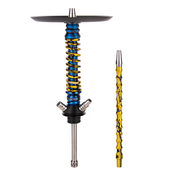Кальян Mamay Customs Coilover Mini   Синий Сплеш Золотой Сплеш в Норильске