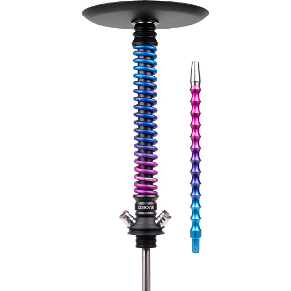 Кальян Mamay Customs Coilover Big Anod Черный Мат Blue Space в Норильске