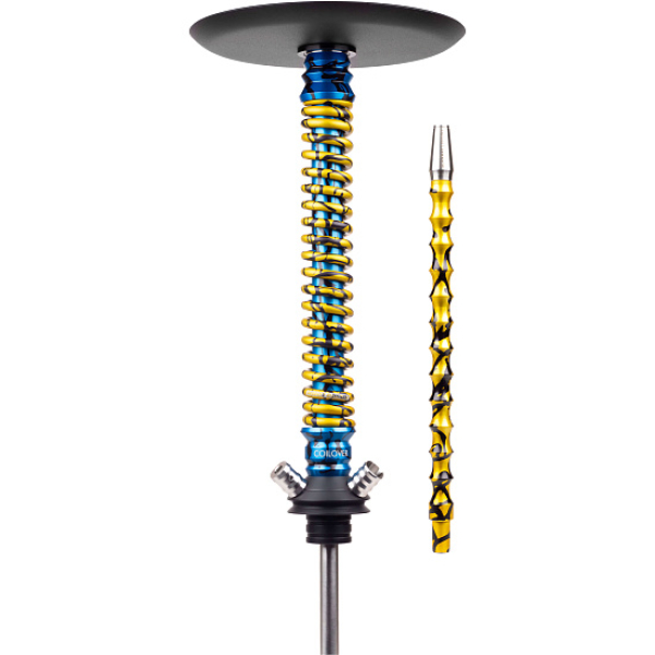 Кальян Mamay Customs Coilover Big Anod Special Blue Splash Gold в Норильске