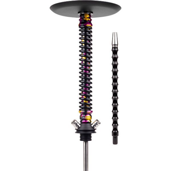 Кальян Mamay Customs Coilover Big Anod Special Purple Gold Camo Черный Глянец в Норильске