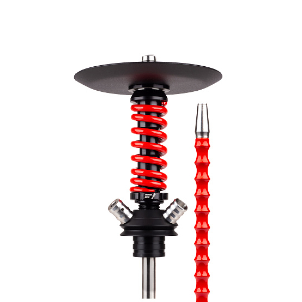 Кальян Mamay Customs Coilovers Micro Anod Черный Красный Глянец в Норильске