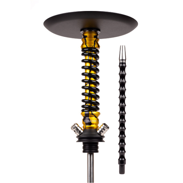 Кальян Mamay Customs Coilovers Mini Anod Gold Splash Черный Глянец в Норильске