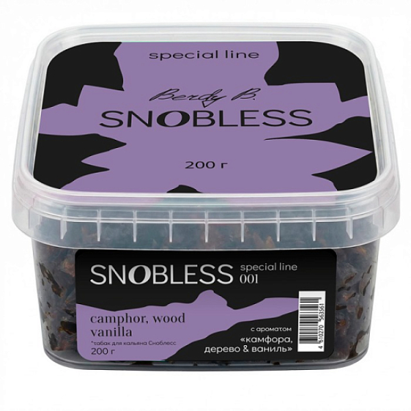 Табак Snobless Камфора Дерево & Ваниль Camphor Wood Vanilla Special Lines 200 грамм в Норильске