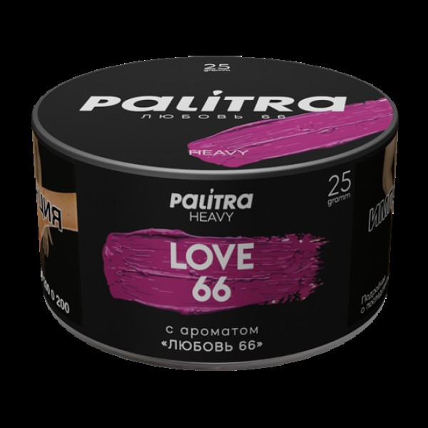 Табак Palitra Heavy Любовь 66 Love 66 25 грамм в Норильске